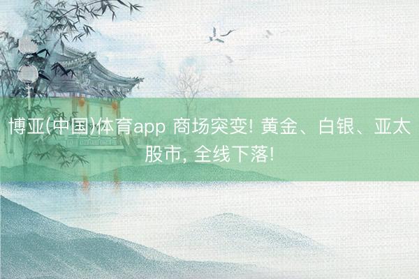 博亚(中国)体育app 商场突变! 黄金、白银、亚太股市， 全线下落!
